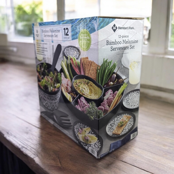 Members Mark 12-Piece Bamboo Serveware - Picture 2 of 8